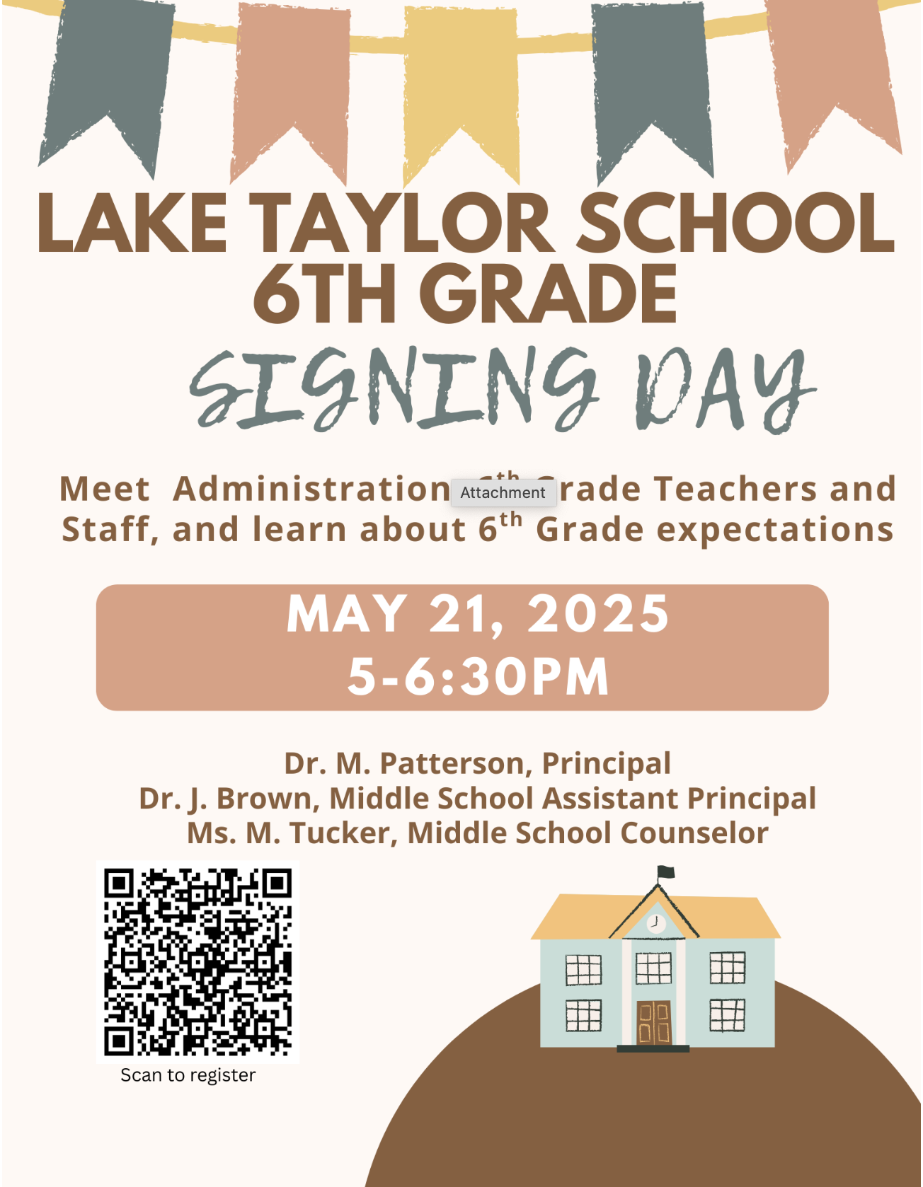  6th Grade Signing Flyer